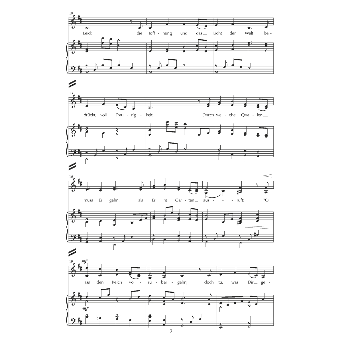 Gethsemane Satb Piano Partitur 